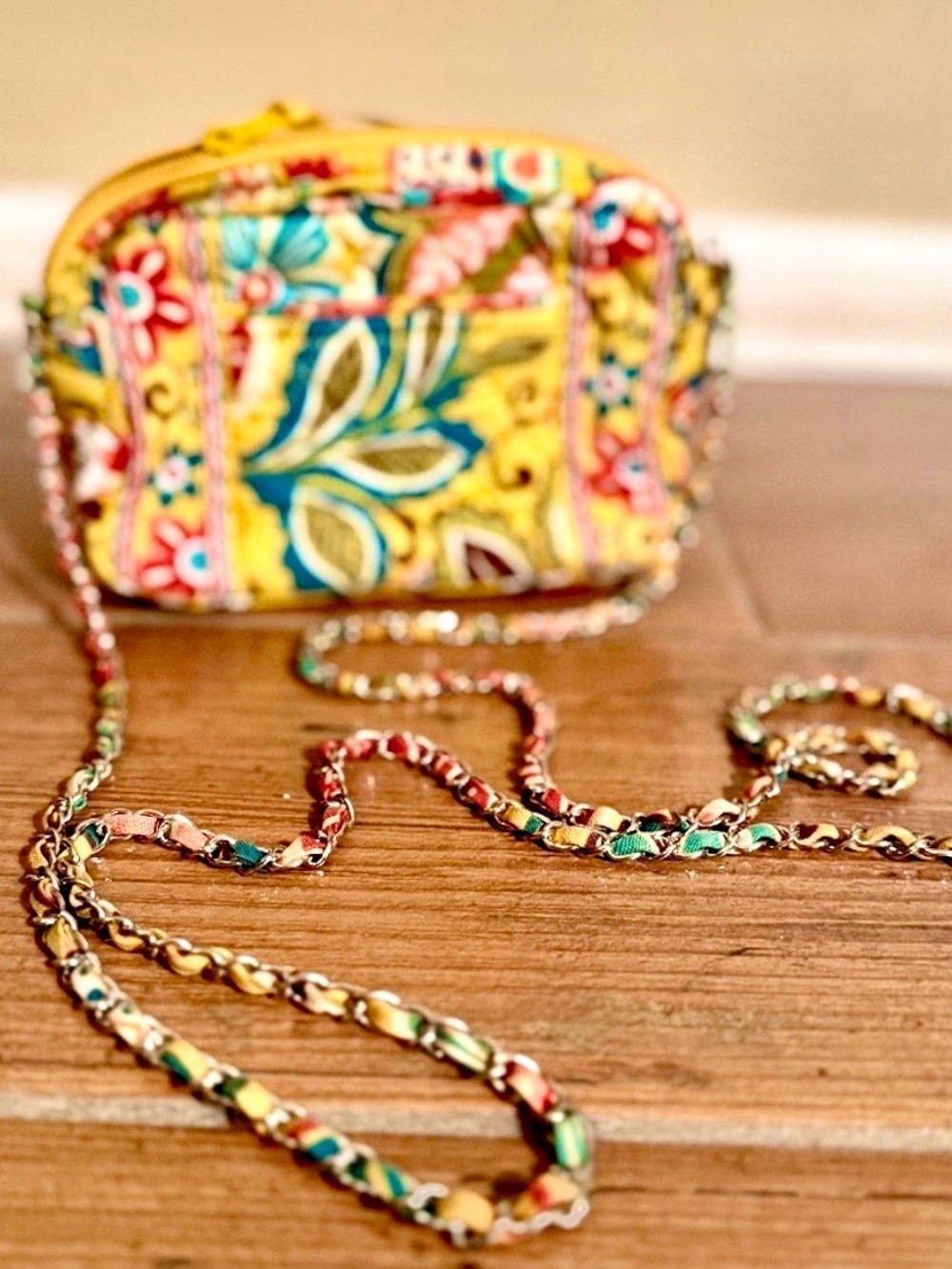 Vera Bradley Yellow Floral Crossbody Bag